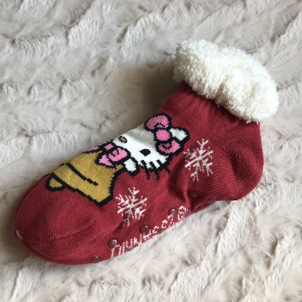 Hello Kitty Cozy Warmers Slipper Socks